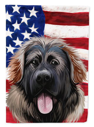 Caroline's Treasures Georgian Shepherd Dog American Flag Garden Flag - Outdoor Decorative Yard Flag CK6532GF