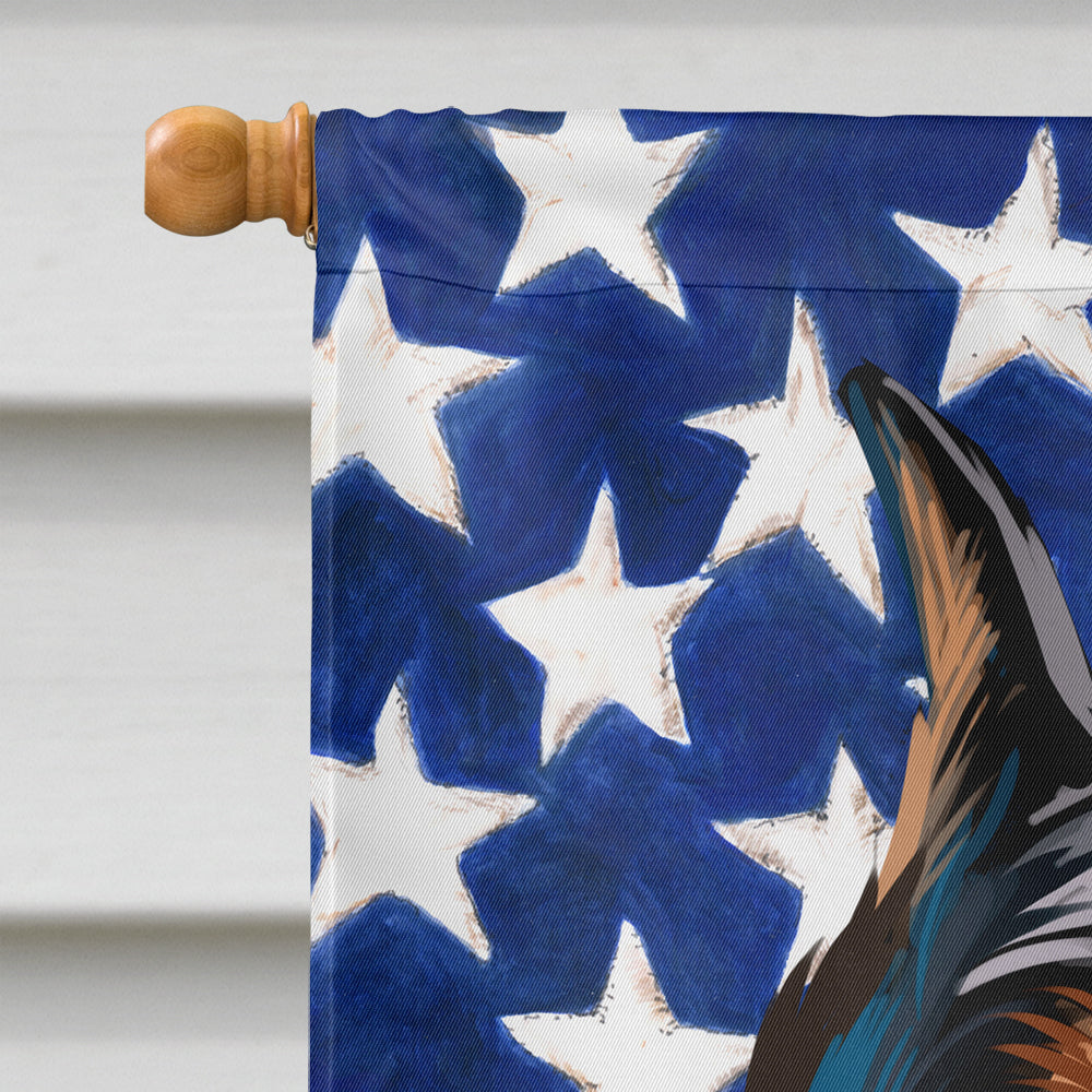 German Pinscher Dog American Flag Flag Canvas House Size CK6534CHF  the-store.com.