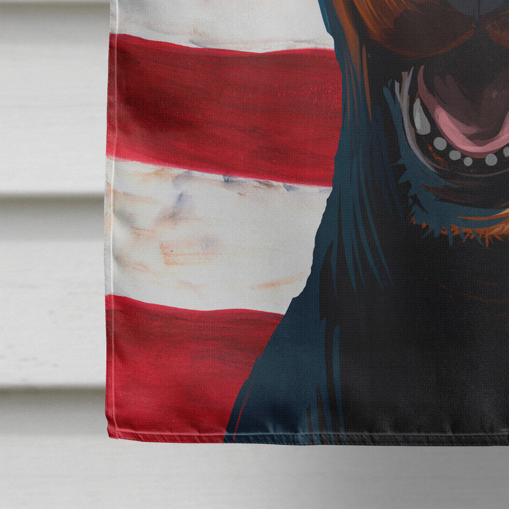 German Pinscher Dog American Flag Flag Canvas House Size CK6534CHF