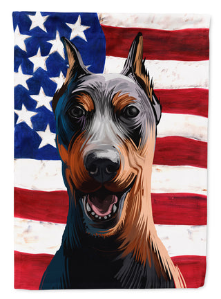 Caroline's Treasures German Pinscher Dog American Flag Garden Flag - Outdoor Decorative Yard Flag CK6534GF