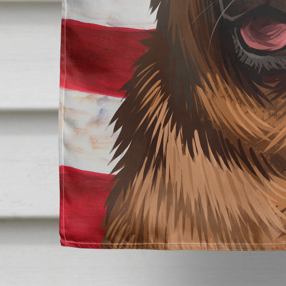 German Shepherd Dog American Flag Flag Canvas House Size CK6536CHF