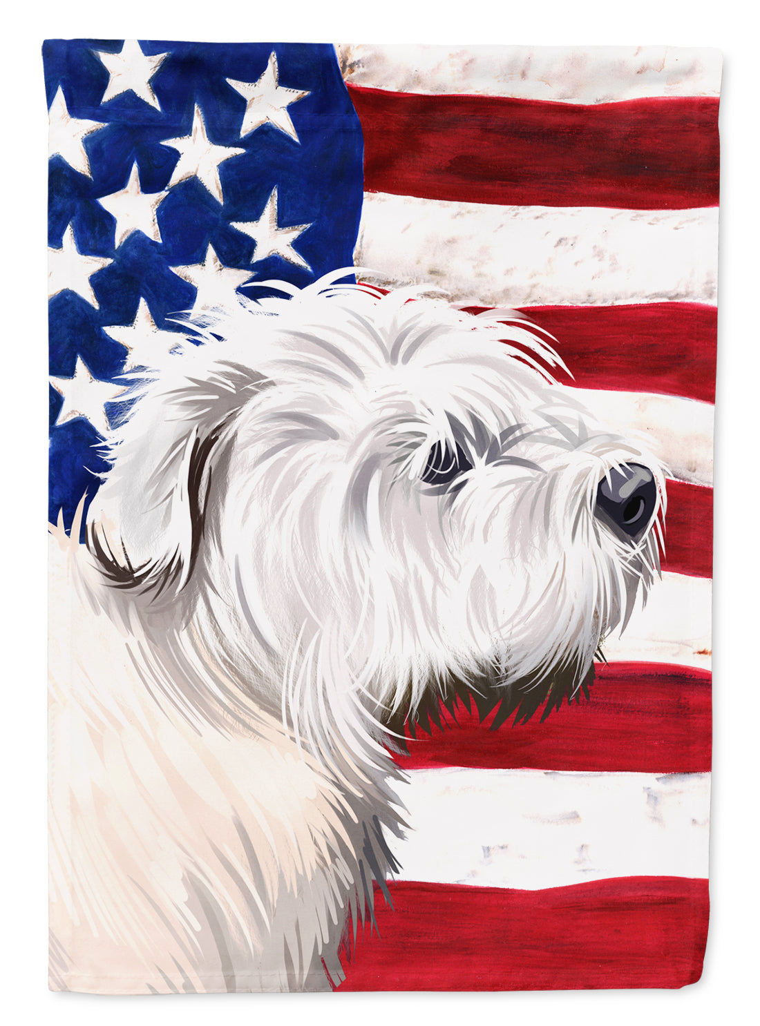 Glen of Imaal Terrier American Flag Flag Canvas House Size CK6541CHF