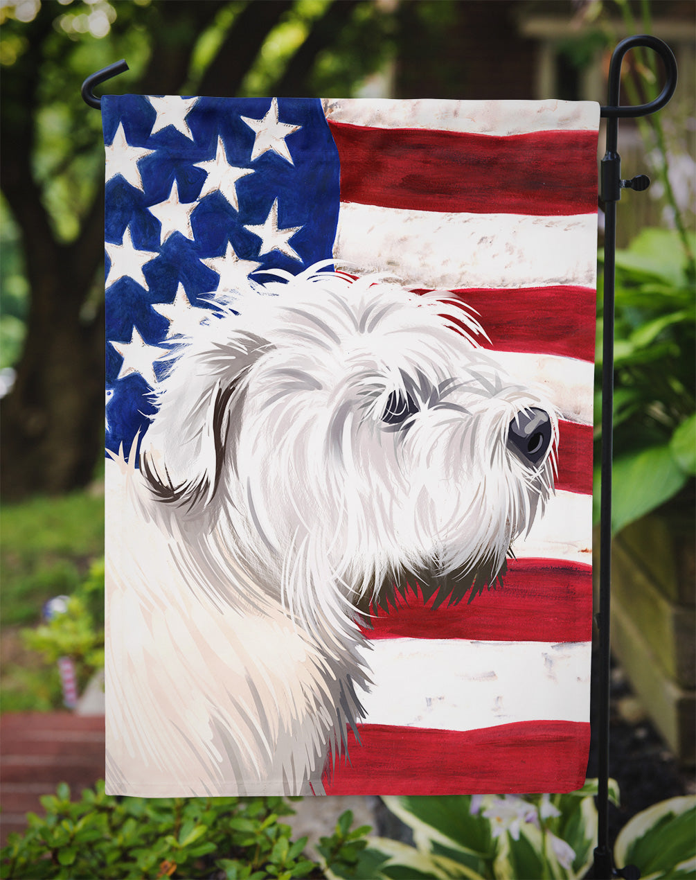 Glen of Imaal Terrier American Flag Flag Garden Size CK6541GF