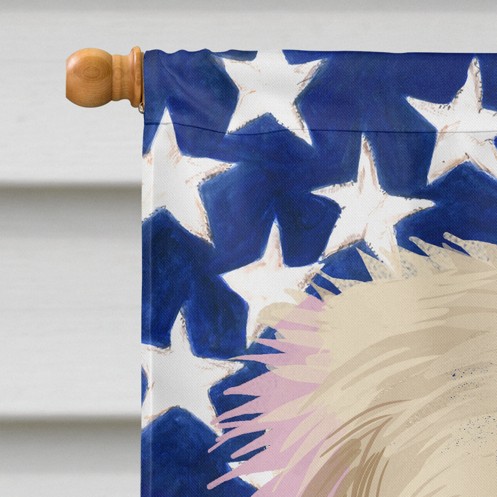 Golden Retriever Dog American Flag Flag Canvas House Size CK6542CHF