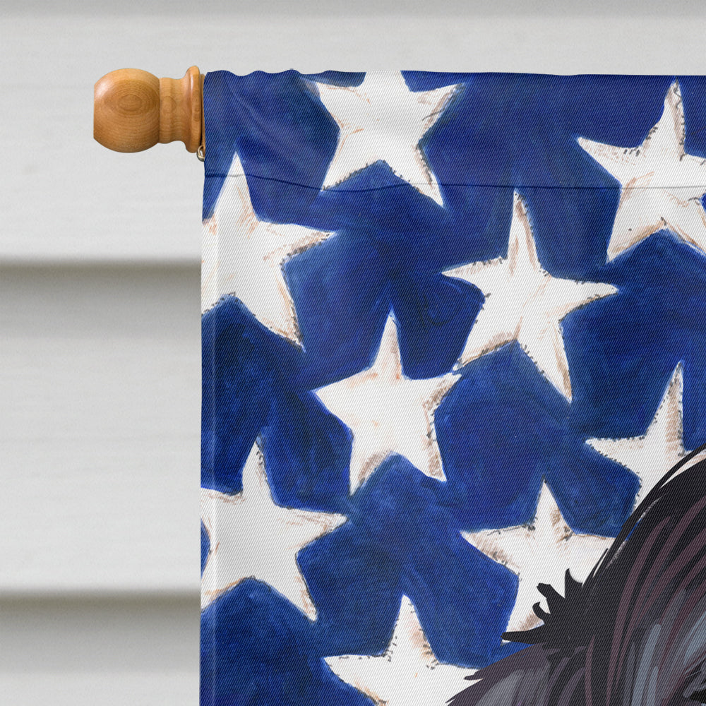 Gordon Setter Dog American Flag Flag Canvas House Size CK6543CHF
