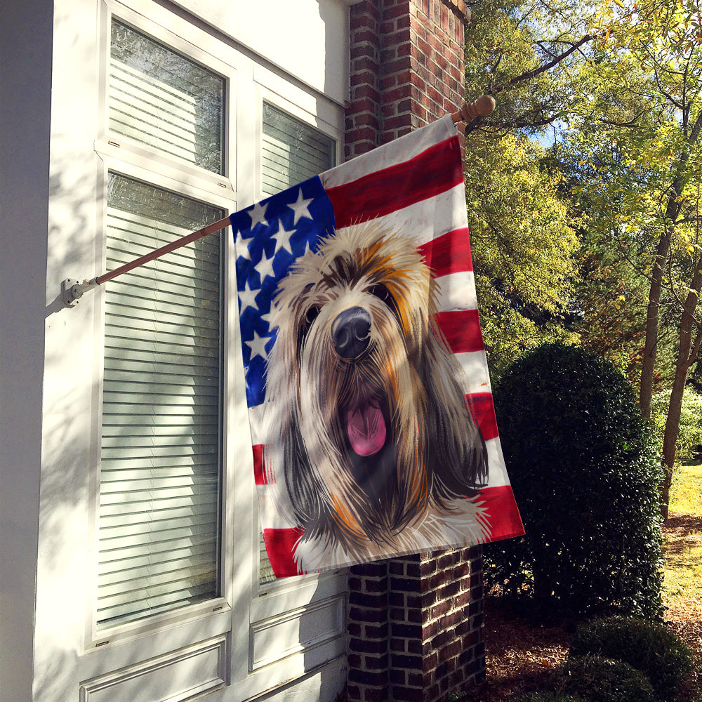 Grand Griffon Vendeen Dog American Flag Flag Canvas House Size CK6545CHF  the-store.com.