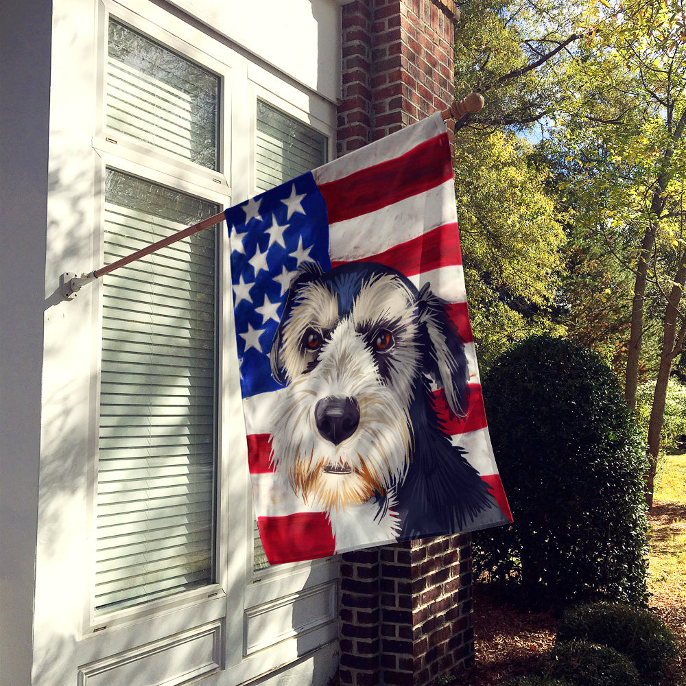 Griffon Nivernais Dog American Flag Flag Canvas House Size CK6554CHF  the-store.com.