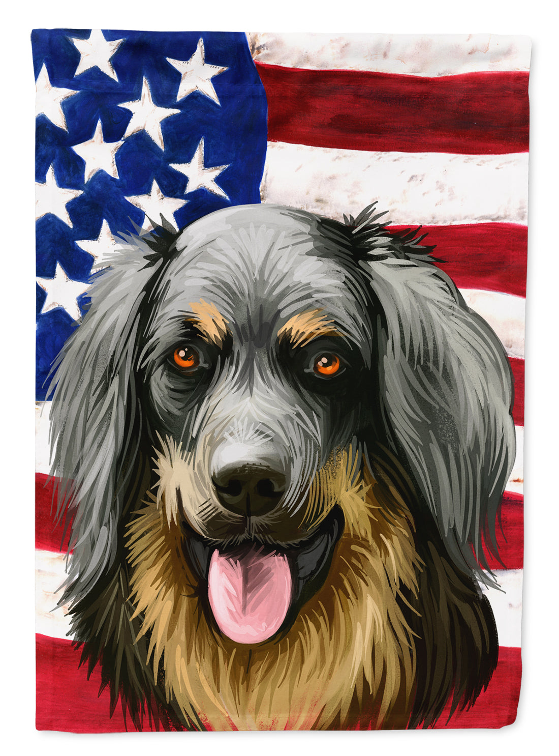 Hovawart Dog American Flag Flag Garden Size CK6561GF  the-store.com.