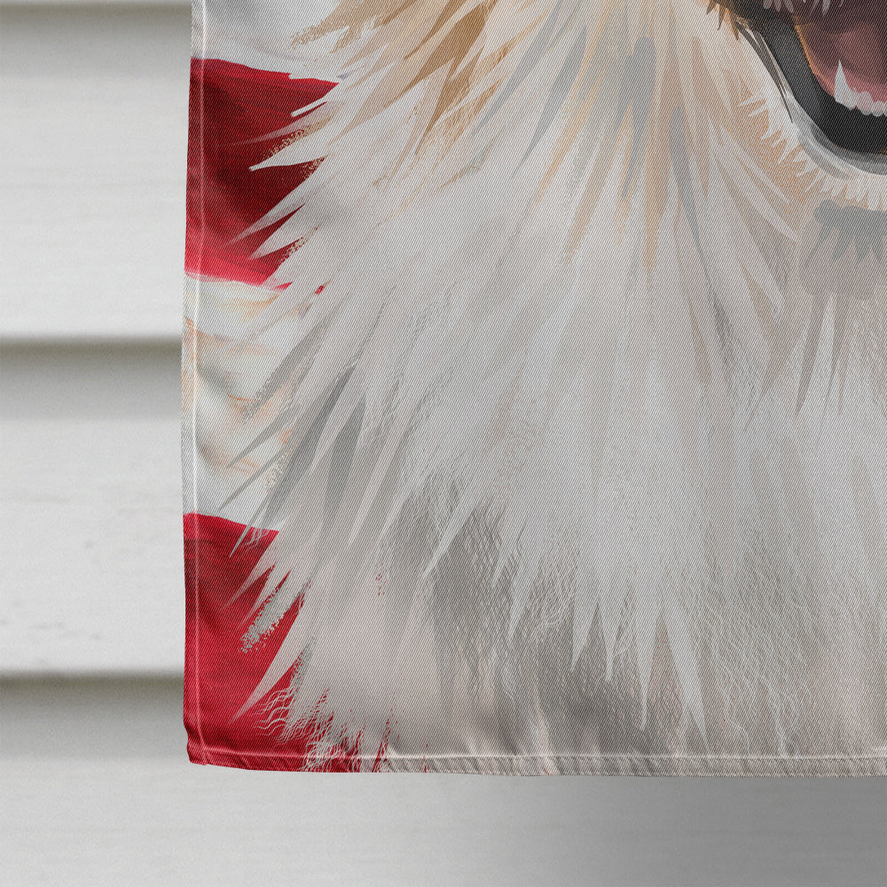 Icelandic Sheepdog Dog American Flag Flag Canvas House Size CK6566CHF
