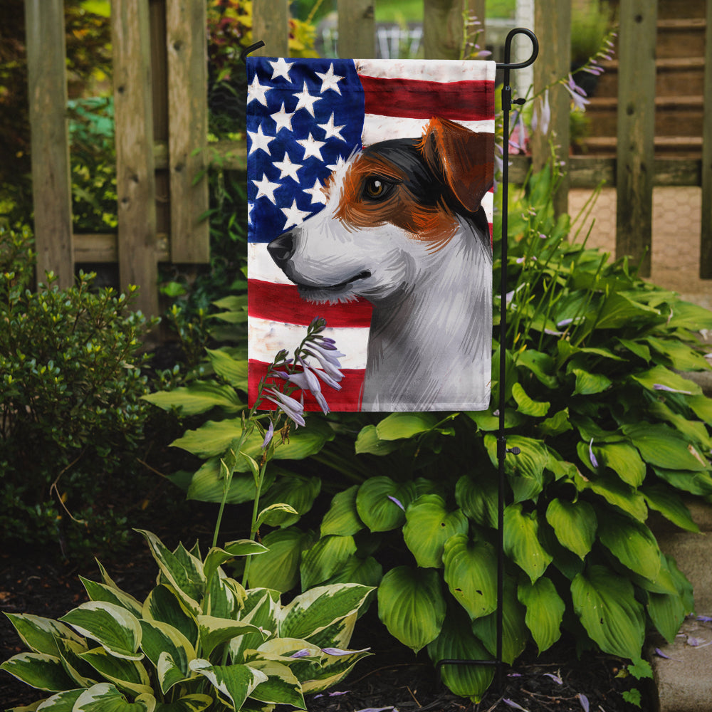 Jack Russell Terrier American Flag Flag Garden Size CK6577GF  the-store.com.
