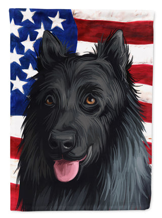 Caroline's Treasures King Shepherd American Flag Garden Flag - Outdoor Decorative Yard Flag CK6592GF