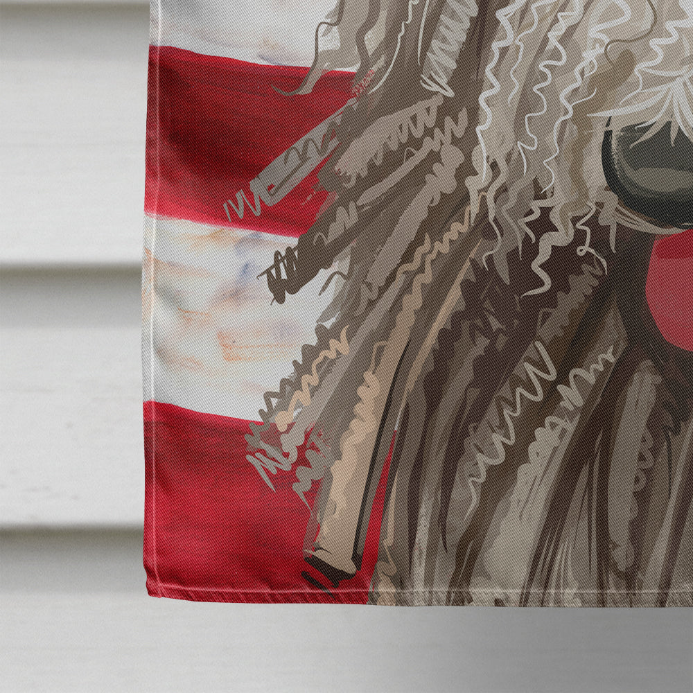 Komondor American Flag Flag Canvas House Size CK6594CHF