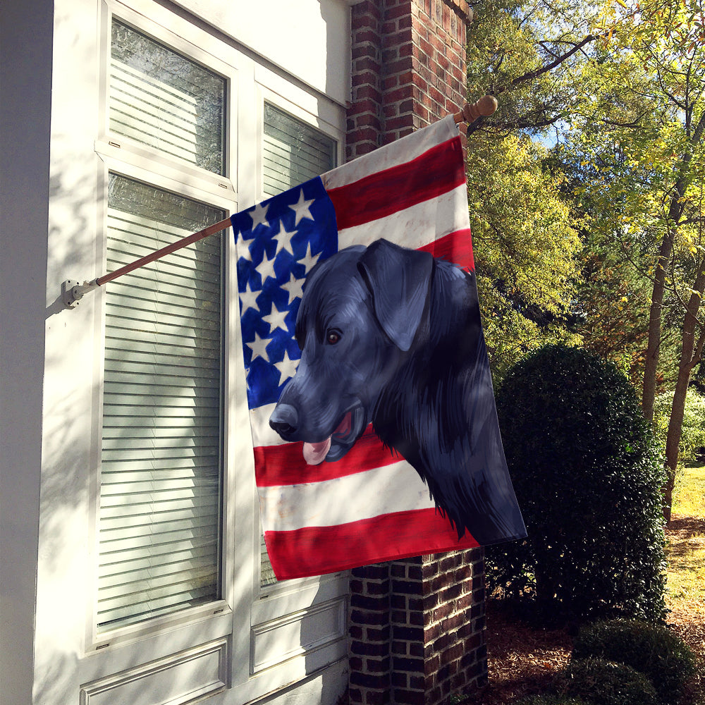 Majorca Shepherd Dog American Flag Flag Canvas House Size CK6611CHF
