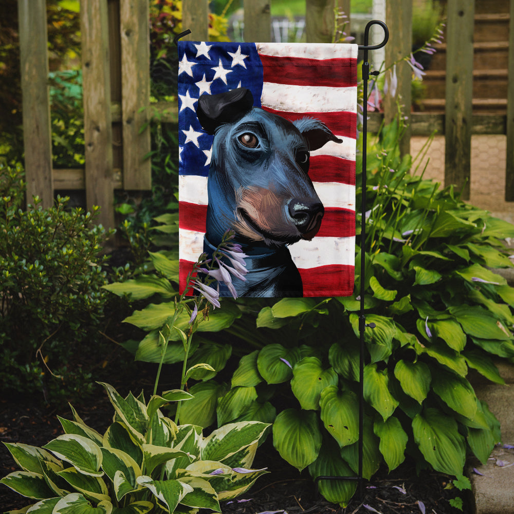 Manchester Terrier American Flag Flag Garden Size CK6613GF