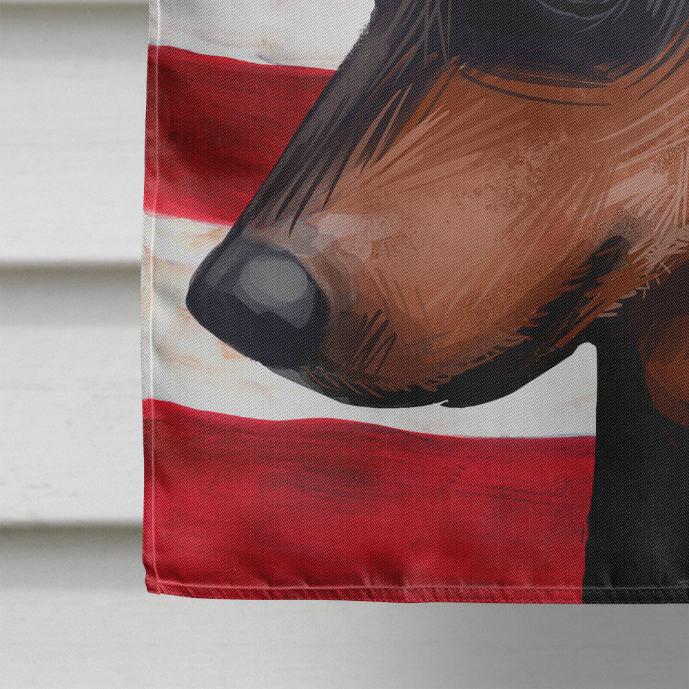 Miniature Pinscher Dog American Flag Flag Canvas House Size CK6618CHF  the-store.com.