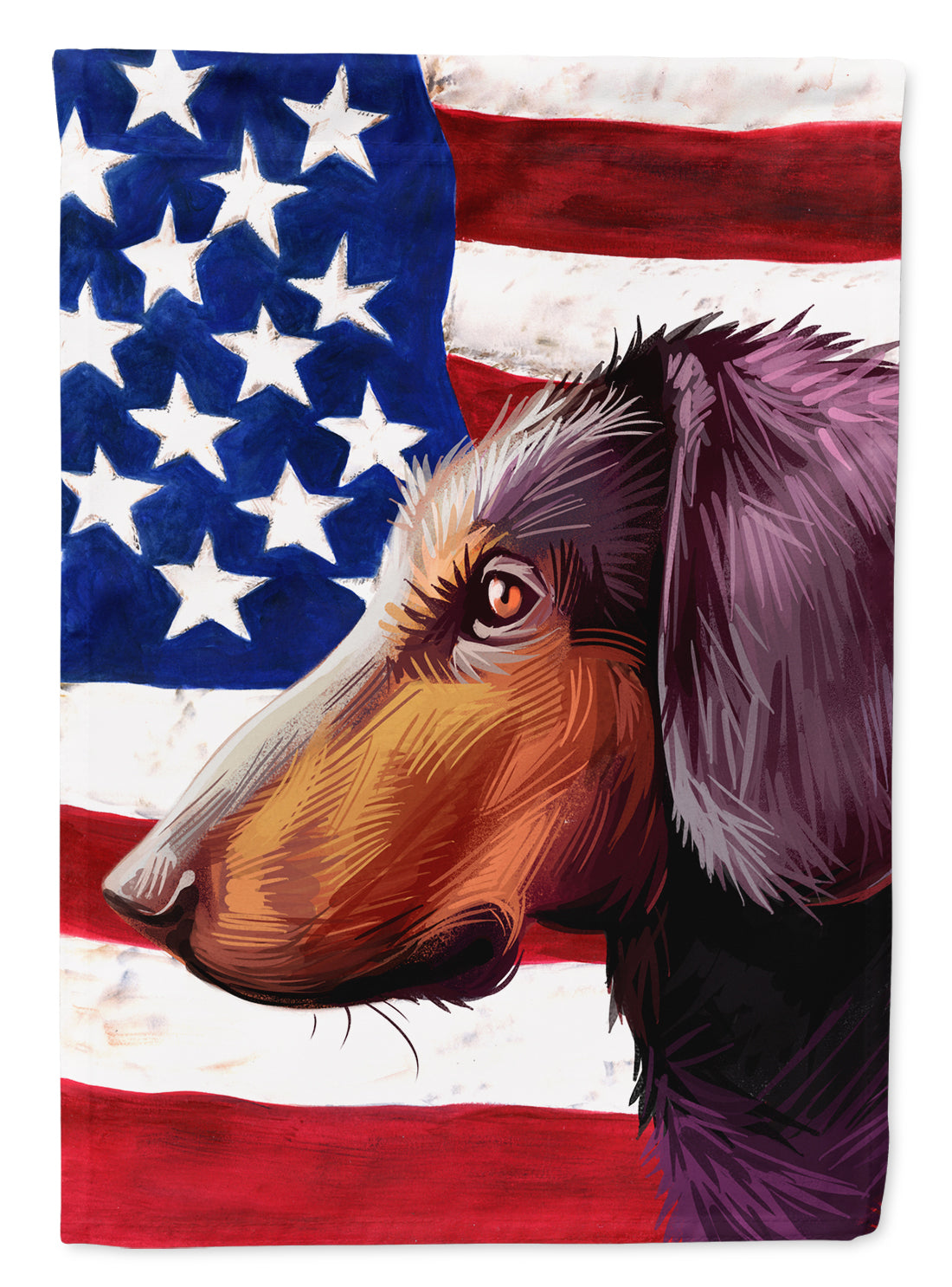 Montenegrin Mountain Hound American Flag Flag Canvas House Size CK6621CHF  the-store.com.