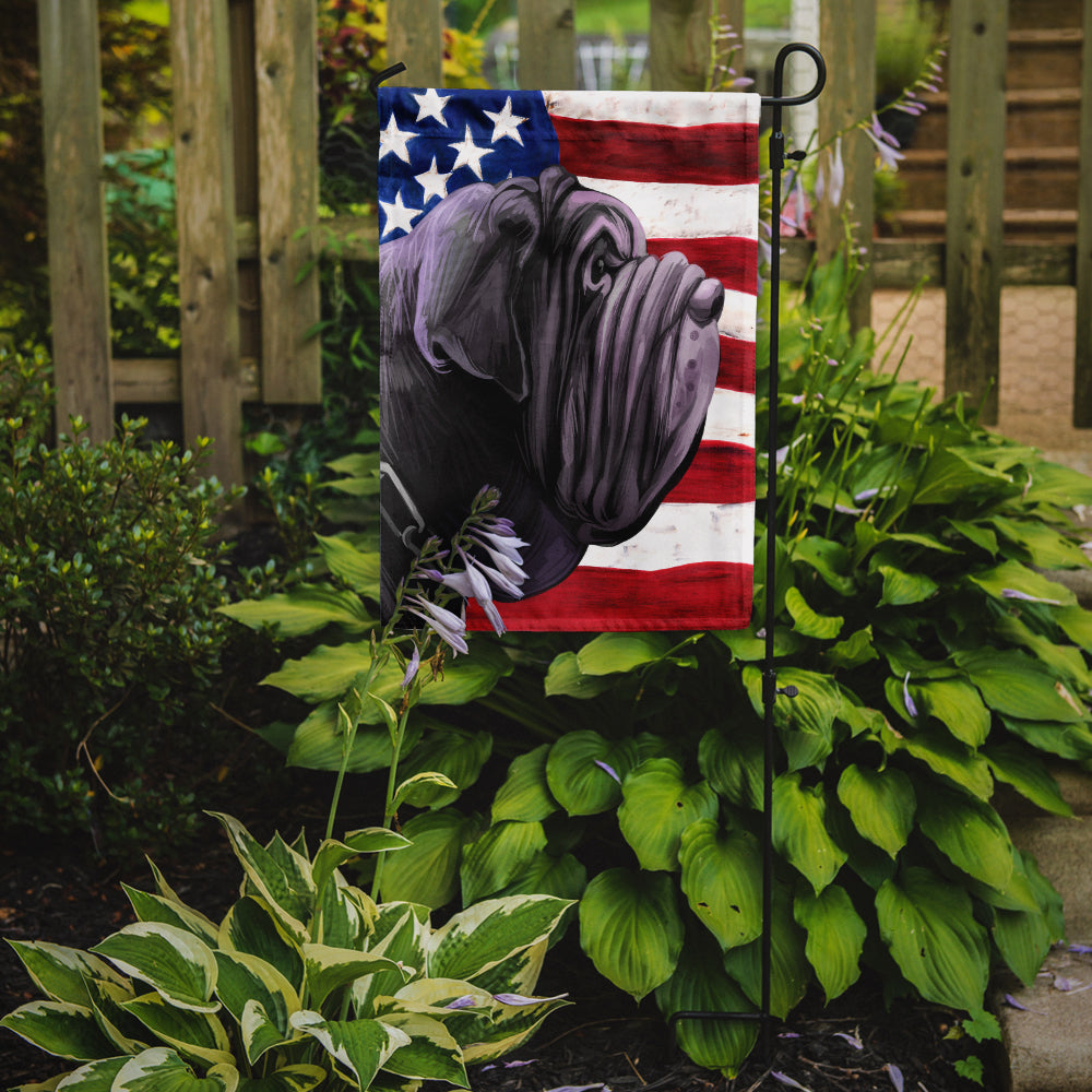 Neapolitan Mastiff Dog American Flag Flag Garden Size CK6625GF  the-store.com.