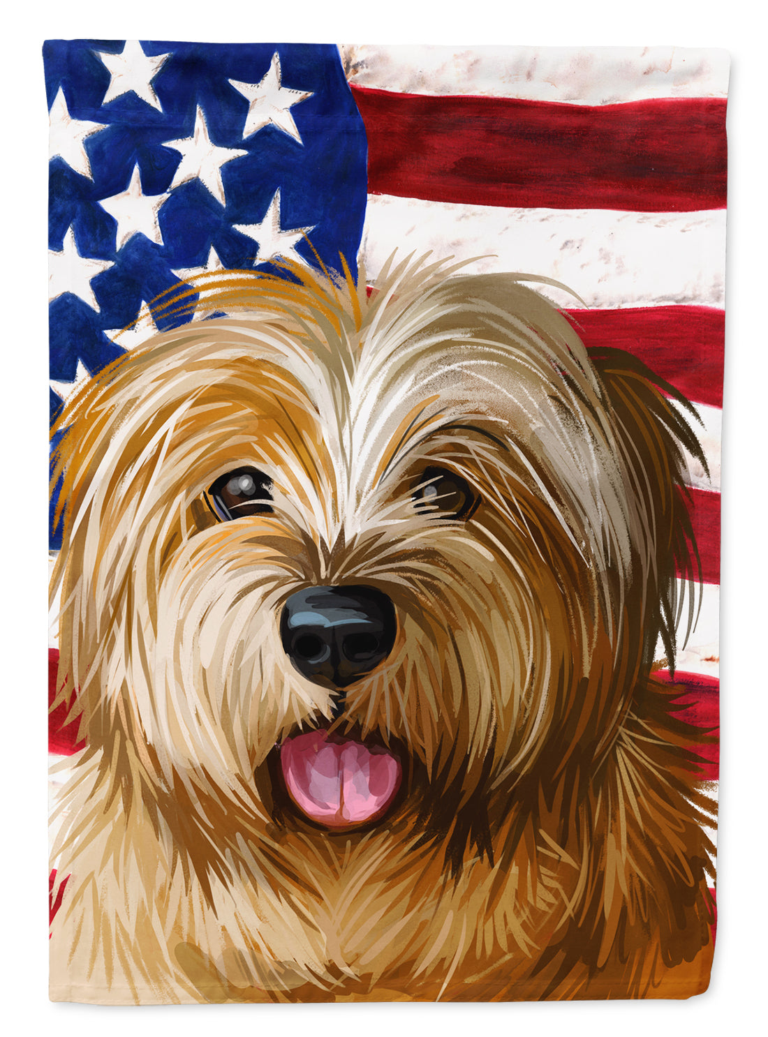 Norfolk Terrier Dog American Flag Flag Garden Size CK6627GF