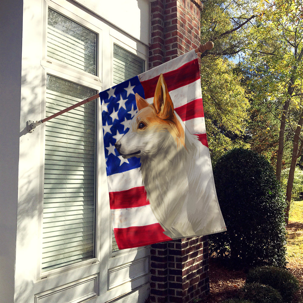 Norrbottenspets Dog American Flag Flag Canvas House Size CK6628CHF  the-store.com.