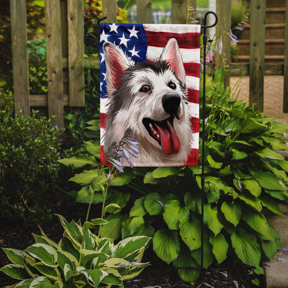 Northern Inuit Dog American Flag Flag Garden Size CK6629GF  the-store.com.