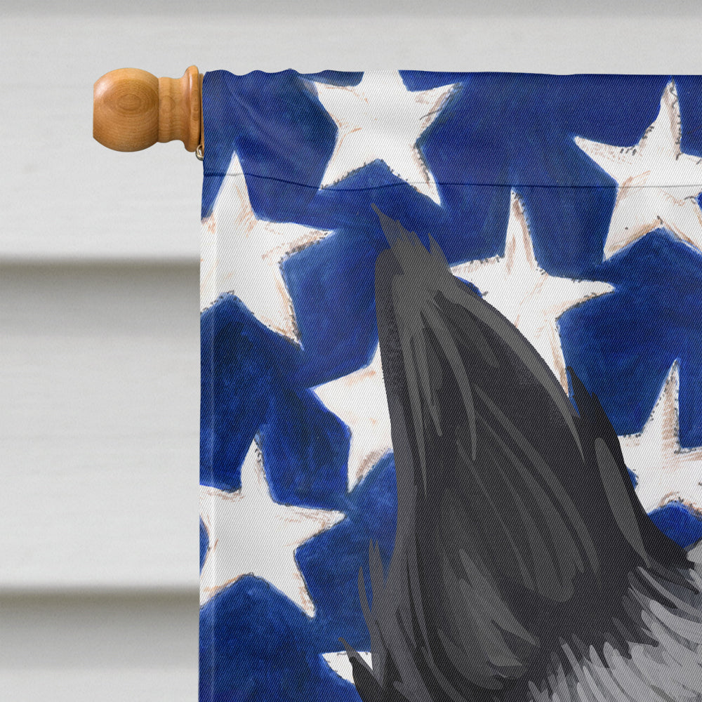 Norwegian Elkhound Dog American Flag Flag Canvas House Size CK6631CHF