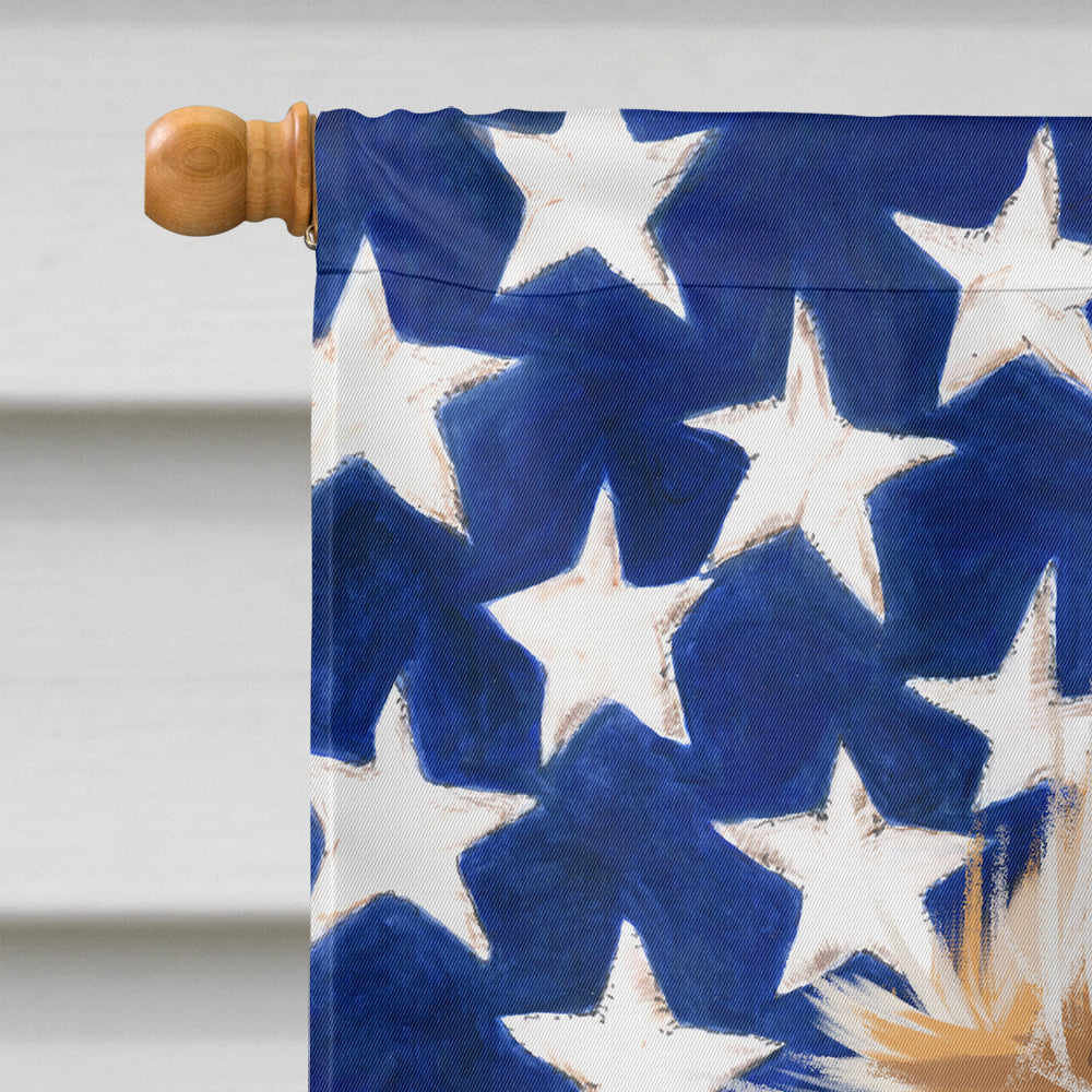 Norwich Terrier Dog American Flag Flag Canvas House Size CK6633CHF