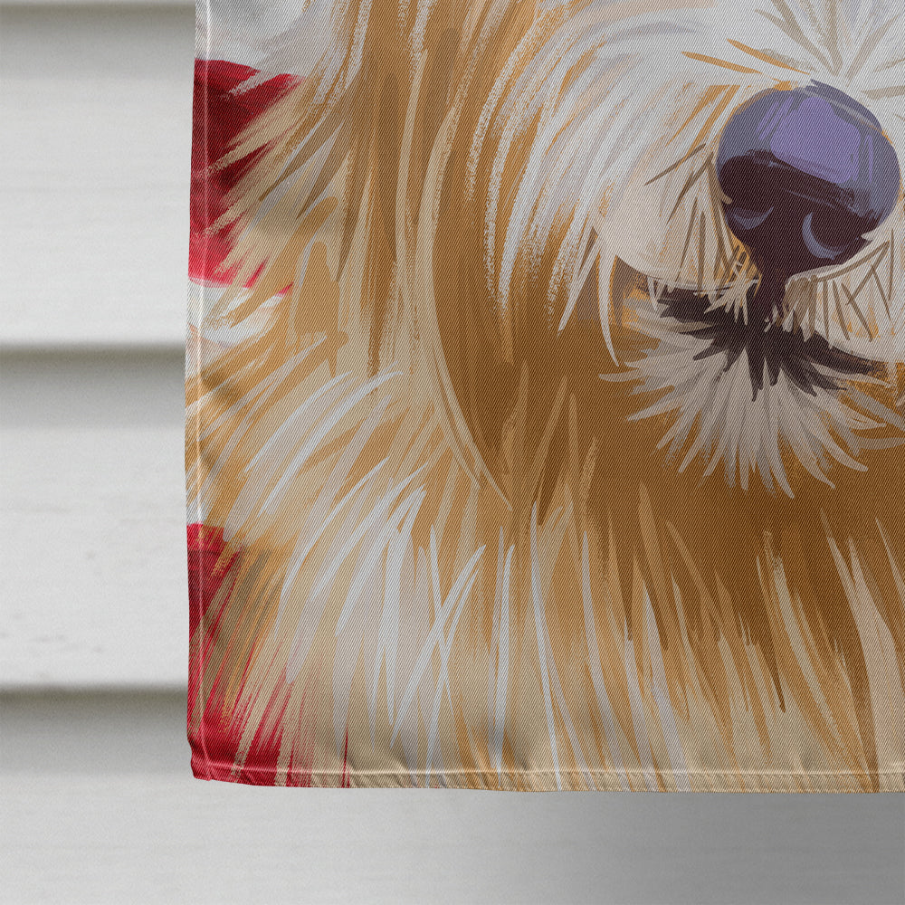 Norwich Terrier Dog American Flag Flag Canvas House Size CK6633CHF  the-store.com.