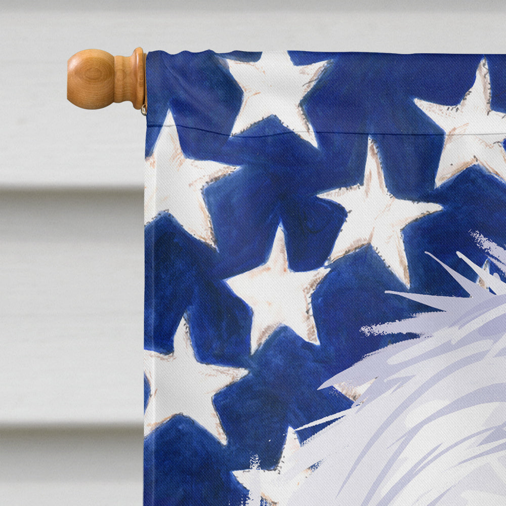 Old English Sheepdog American Flag Flag Canvas House Size CK6635CHF  the-store.com.