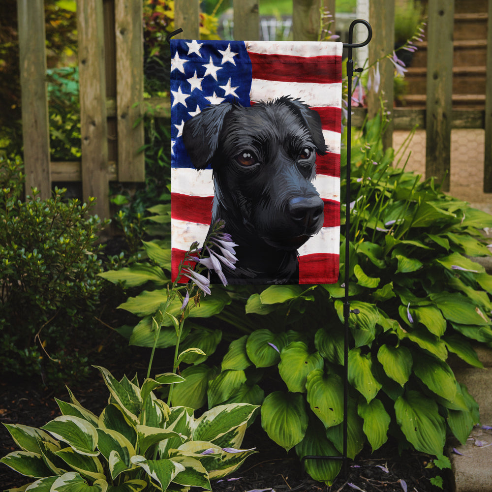 Patterdale Terrier Dog American Flag Flag Garden Size CK6638GF