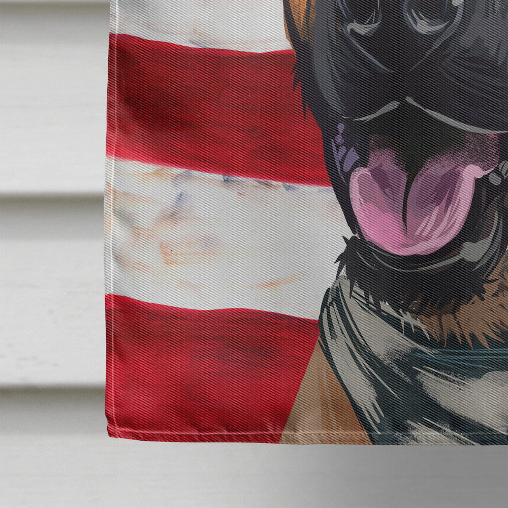 Plott Hound Dog American Flag Flag Canvas House Size CK6646CHF  the-store.com.