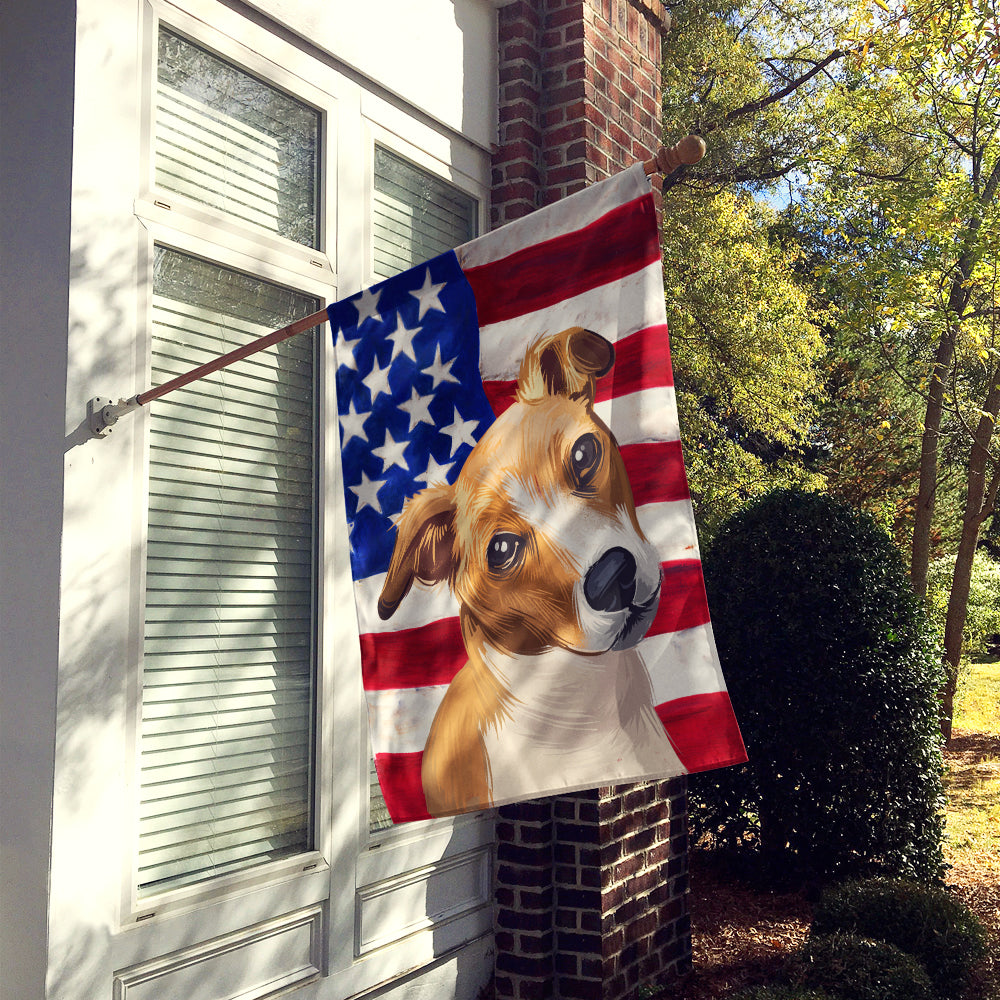 Plummer Terrier American Flag Flag Canvas House Size CK6647CHF  the-store.com.