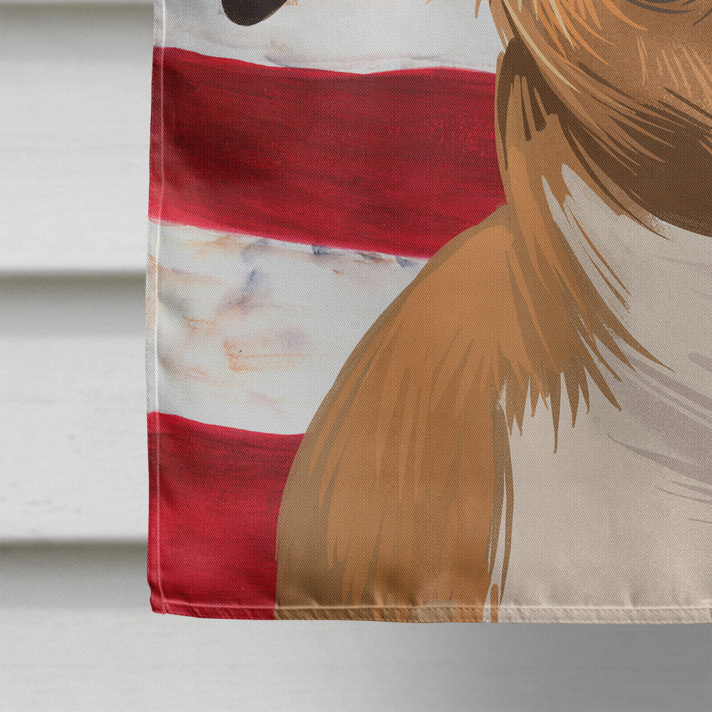 Plummer Terrier American Flag Flag Canvas House Size CK6647CHF
