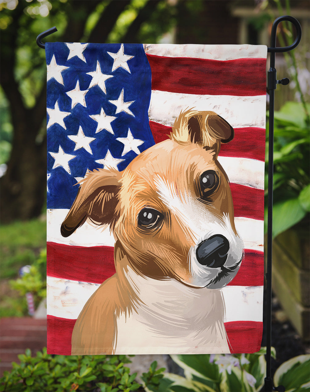 Plummer Terrier American Flag Flag Garden Size CK6647GF