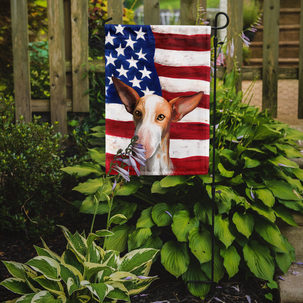 Podenco Canario Dog American Flag Flag Garden Size CK6648GF