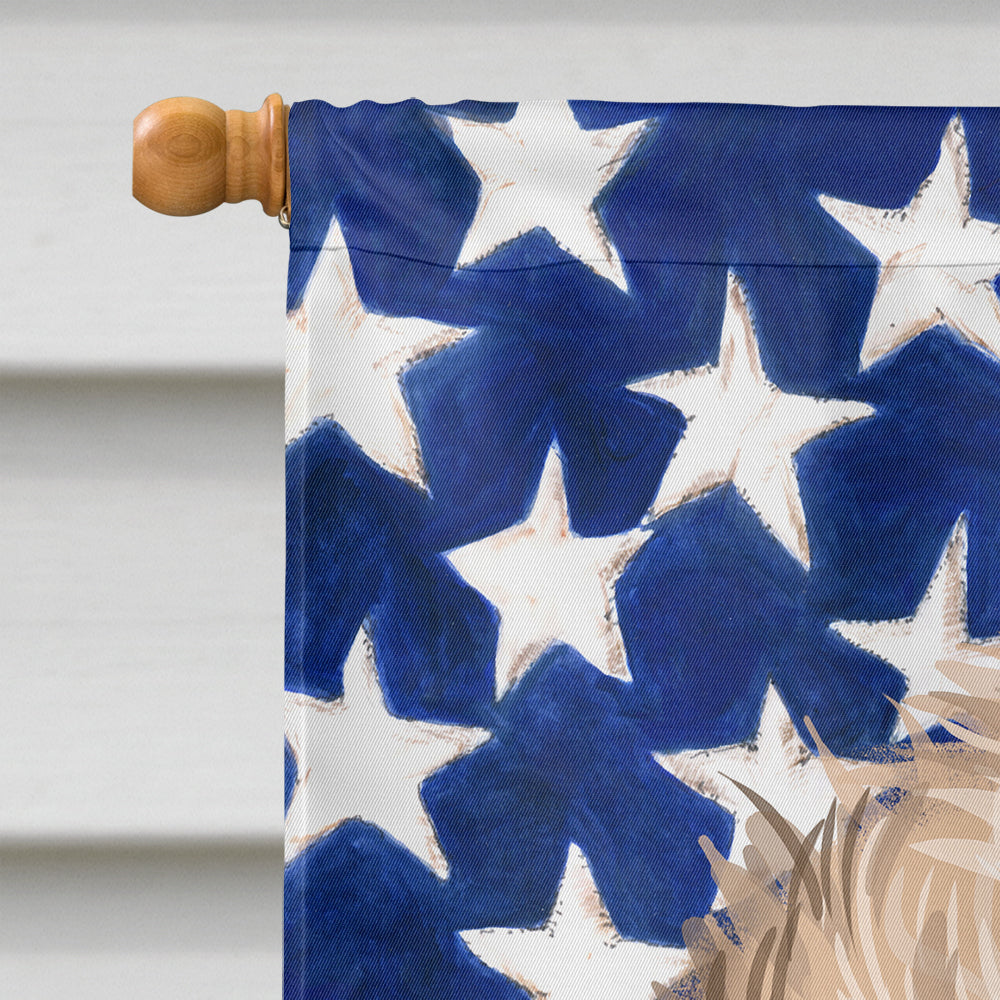 Poodle Dog American Flag Flag Canvas House Size CK6657CHF  the-store.com.