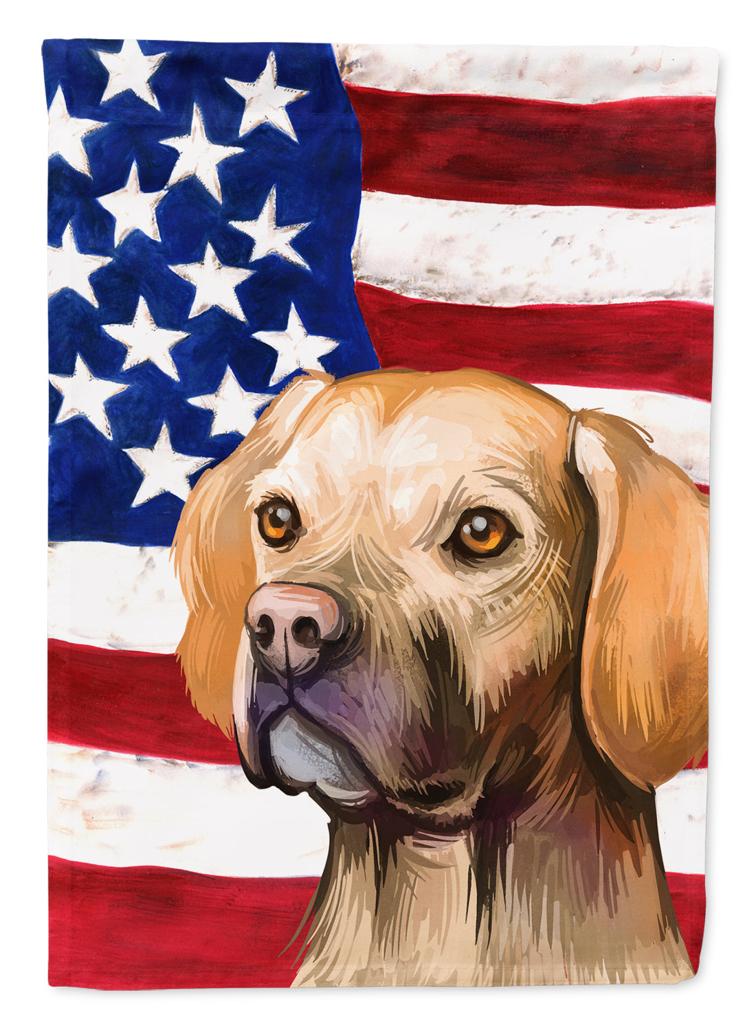 Portuguese Pointer Dog American Flag Flag Canvas House Size CK6660CHF  the-store.com.