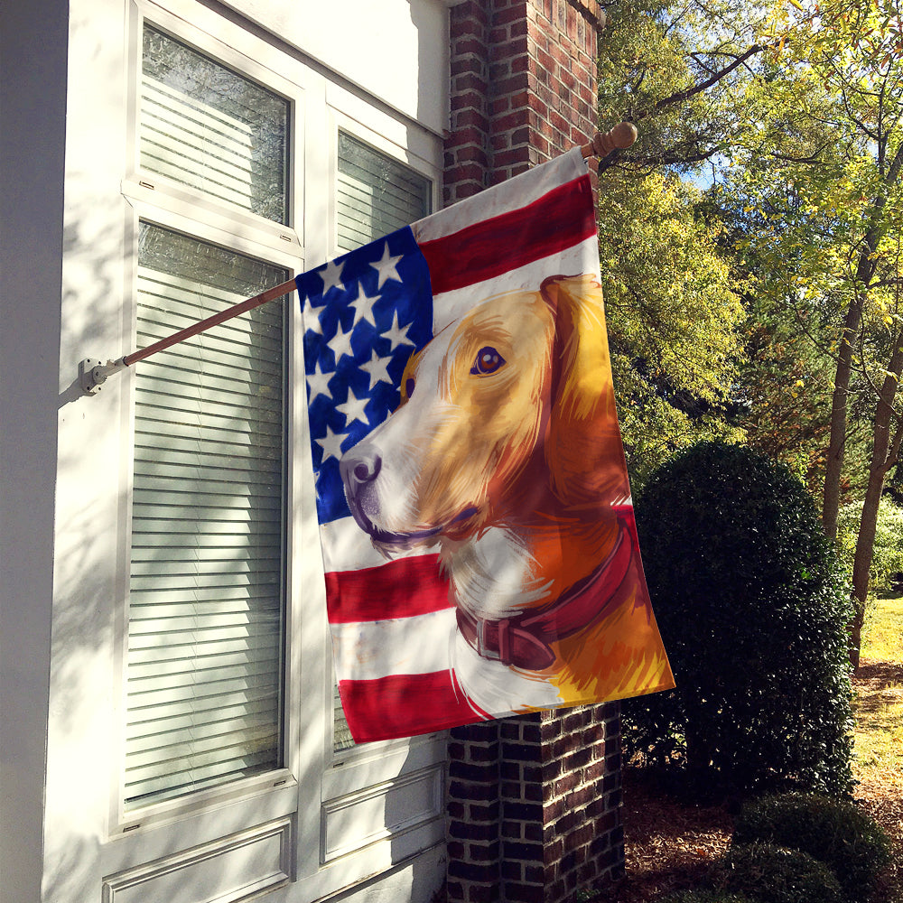 Posavac Hound Dog American Flag Flag Canvas House Size CK6662CHF  the-store.com.