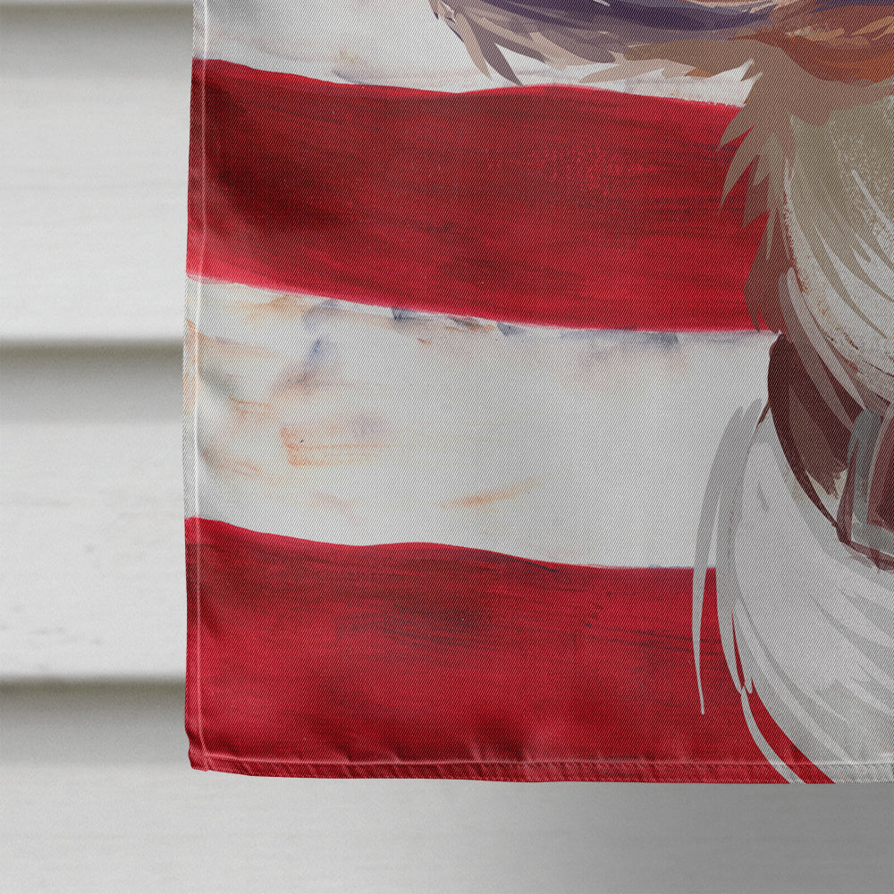 Posavac Hound Dog American Flag Flag Canvas House Size CK6662CHF