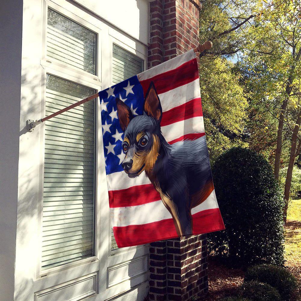 Prague Ratter Dog American Flag Flag Canvas House Size CK6663CHF  the-store.com.