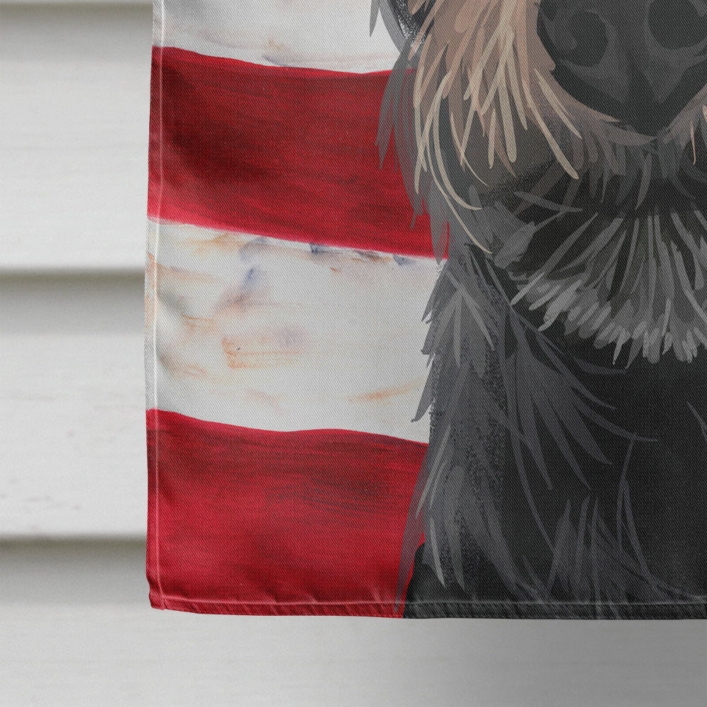 Pumi Dog American Flag Flag Canvas House Size CK6667CHF  the-store.com.