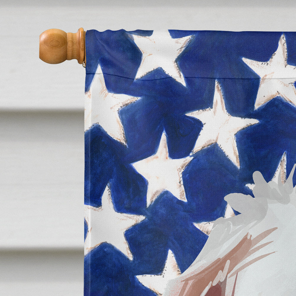 Rajapalayam Poligar hound American Flag Flag Canvas House Size CK6671CHF  the-store.com.