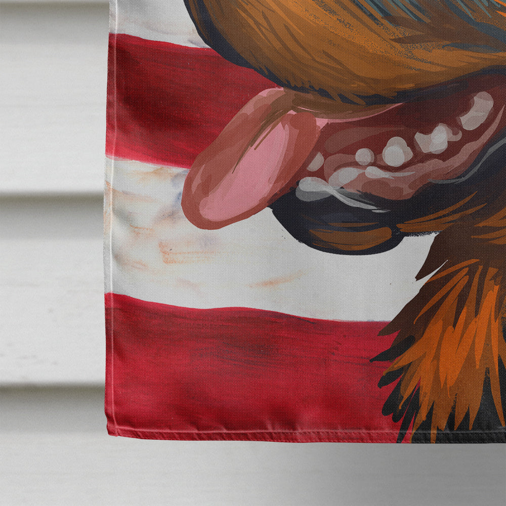 Rottweiler Dog American Flag Flag Canvas House Size CK6677CHF