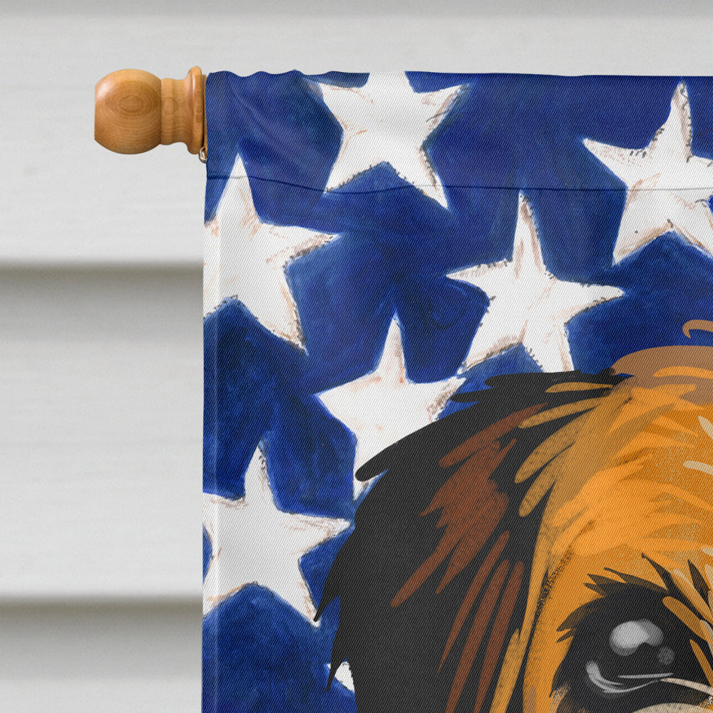 Russell Terrier Dog American Flag Flag Canvas House Size CK6678CHF  the-store.com.