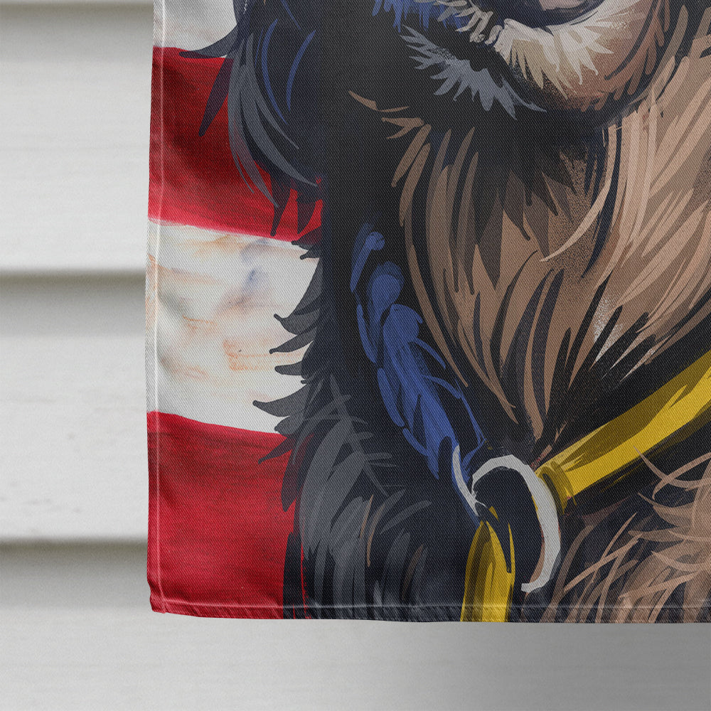 Saint-Usuge Spaniel Dog American Flag Flag Canvas House Size CK6685CHF