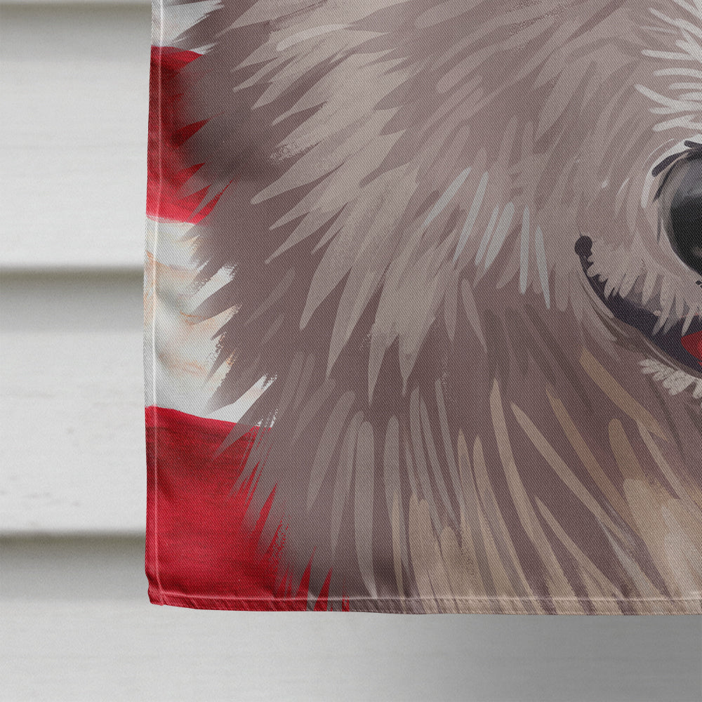 Samoyed Dog American Flag Flag Canvas House Size CK6687CHF  the-store.com.