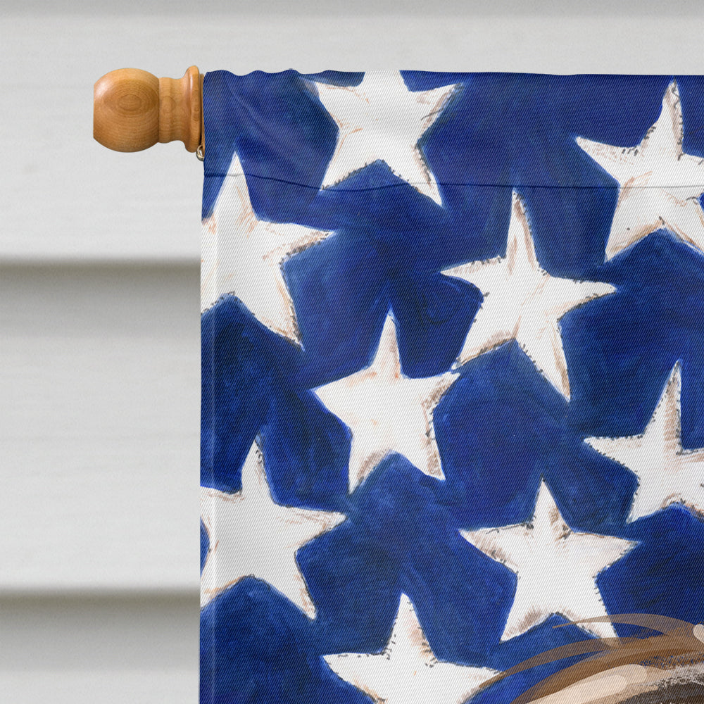 Schapendoes  American Flag Flag Canvas House Size CK6690CHF  the-store.com.