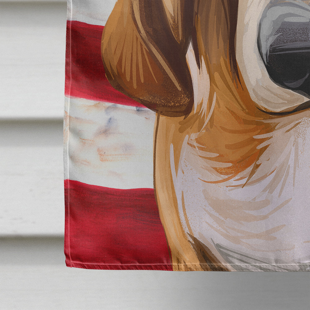 Schweizer Laufhund Dog American Flag Flag Canvas House Size CK6693CHF  the-store.com.