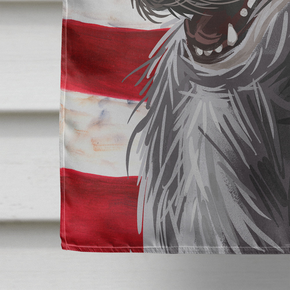 Scottish Deerhound Dog American Flag Flag Canvas House Size CK6695CHF