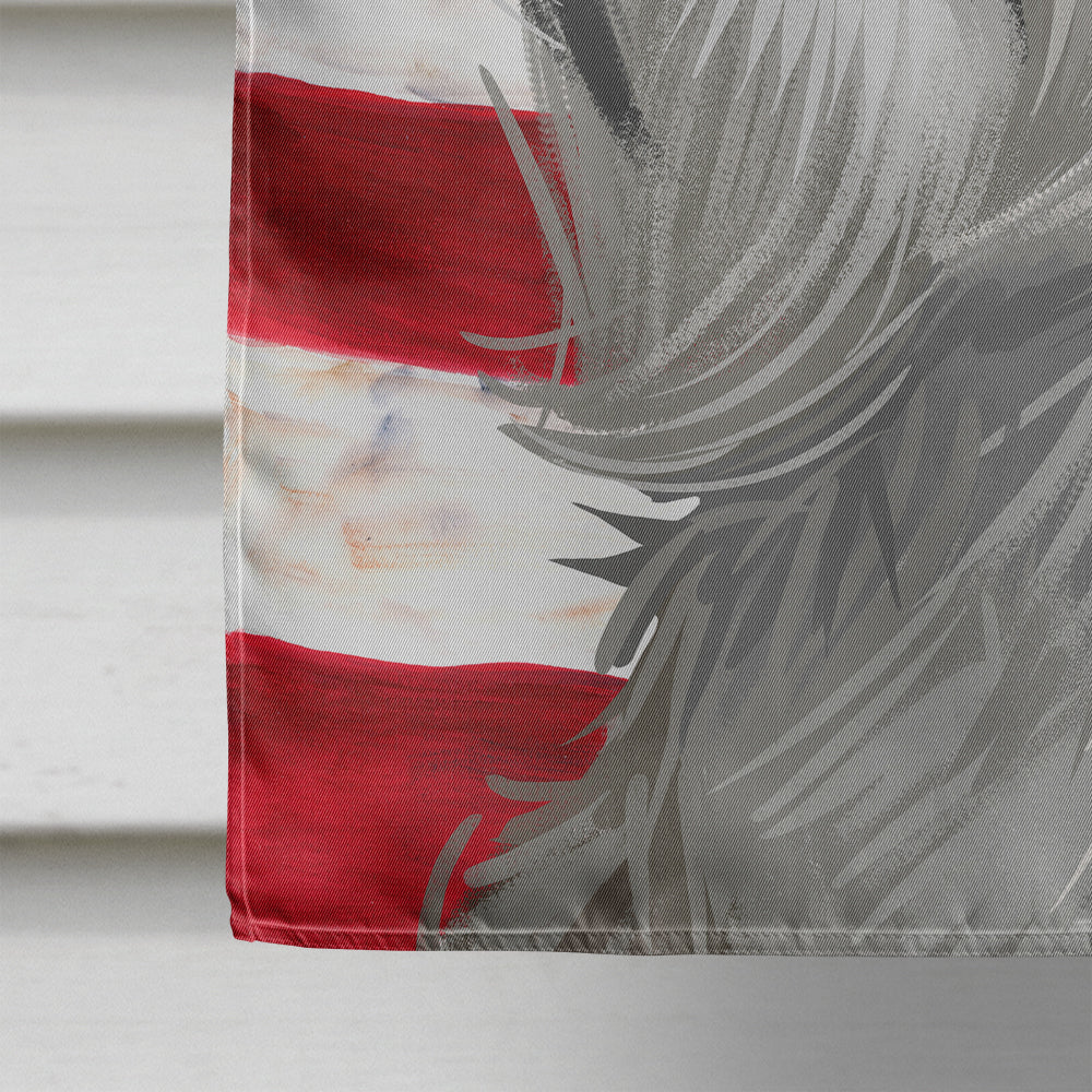 Sealyham Terrier  American Flag Flag Canvas House Size CK6697CHF
