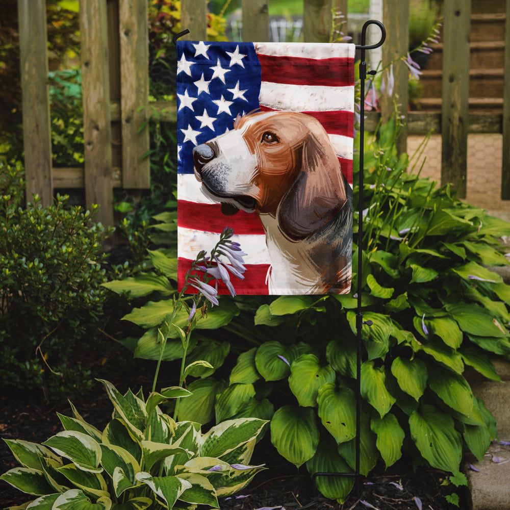 Serbian Tricolour Hound Dog American Flag Flag Garden Size CK6700GF  the-store.com.